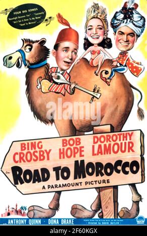 WEG NACH MAROKKO 1942 Paramount Bilder fgim mit Bing Crosby, Dorothy Lamour und Bob Hope Stockfoto