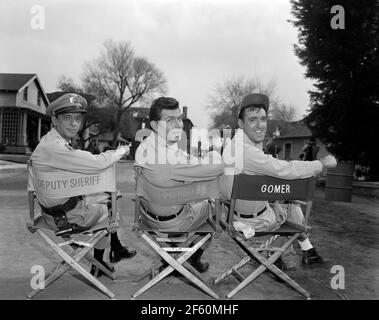 DON KNOTTS, ANDY GRIFFITH UND JIM NABORS IN DER ANDY GRIFFITH SHOW (1960) UNTER DER REGIE VON DON WEIS, RICHARD CRENNA, ALAN RAFKIN UND LEE PHILIPS. Kredit: CBS FERNSEHEN / Album Stockfoto