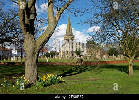 St James church, in der Ortschaft Rawcliffe, East Yorkshire, England, Großbritannien Stockfoto