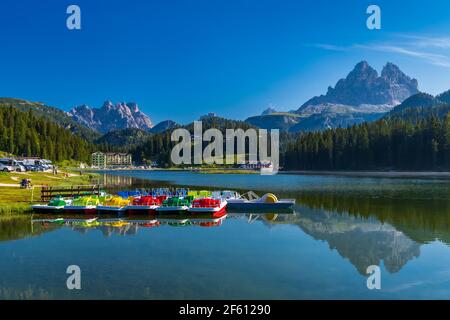 Lago di Misurina, Provinz Belluno, Italien Stockfoto