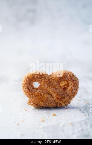 Dutch Zucker Brezel Cookies, selektive Fokus Stockfoto