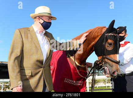 Datei Foto vom 13-09-2020 von Trainer Dermot Weld mit der Suche nach EINEM Lied. Ausgabedatum: Montag, 29. März 2021. Stockfoto