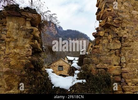 Dorf Zhongsi - das verlorene Dorf Stockfoto