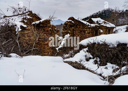 Dorf Zhongsi - das verlorene Dorf Stockfoto