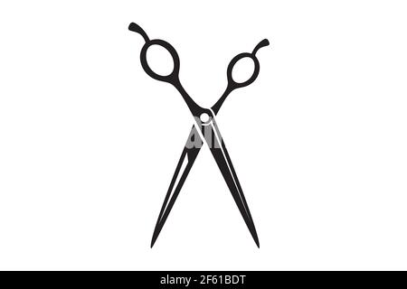 Vektorgrafik für Scheren-Symbole. Utensil oder Friseur-Logo-Symbol. Stock Vektor