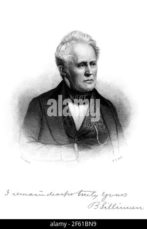 Benjamin Silliman, US-amerikanischer Chemiker Stockfoto