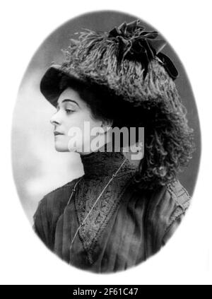 Alla Nazimova, Russisch-Amerikanische Schauspielerin Stockfoto