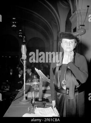 Frances Perkins, Amerikanische Soziologin Stockfoto