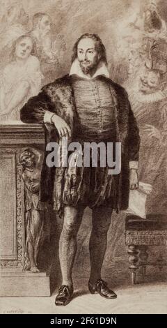 William Shakespeare, englischer Dramatiker Stockfoto