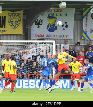 AFC WIMBLEDON V WATFORD BILD. 23/7/2011. BILD DAVID ASHDOWNfussball Stockfoto