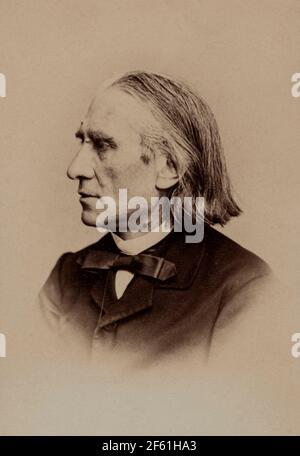 Franz Liszt, ungarischer Komponist Stockfoto