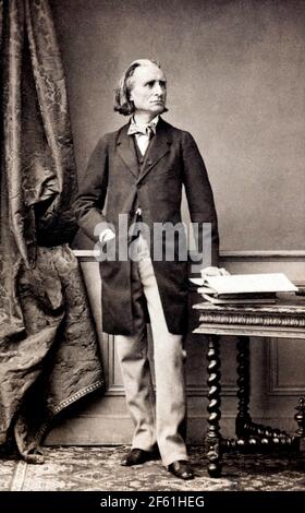 Franz Liszt, ungarischer Komponist Stockfoto