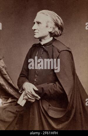 Franz Liszt, ungarischer Komponist Stockfoto