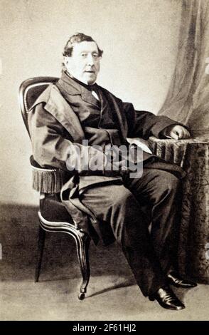 Gioachino Rossini, italienischer Komponist Stockfoto