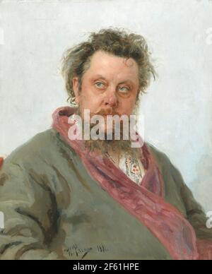 Modest Mussorgsky, Russischer Komponist Stockfoto