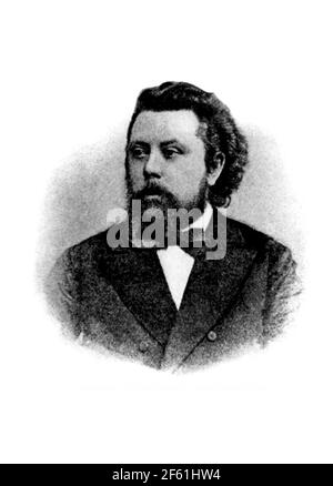 Modest Mussorgsky, Russischer Komponist Stockfoto