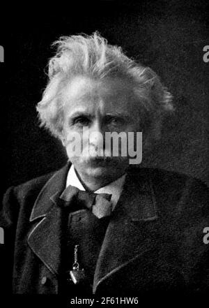 Edvard Grieg, Norwegischer Komponist Stockfoto