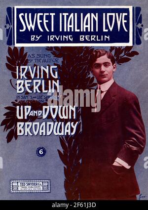 Irving Berlin, amerikanische Komponistin und Texterin Stockfoto