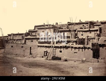 Zuni Pueblo, New Mexico, 1873 Stockfoto