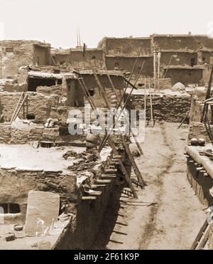 Zuni Pueblo, New Mexico, 1873 Stockfoto