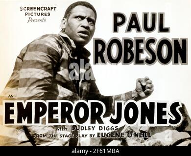 Der Kaiser Jones Mit Paul Robeson, 1933 Stockfoto