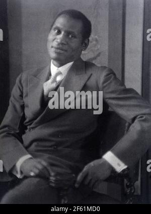 Paul Robeson, US-amerikanischer Sänger und Schauspieler Stockfoto