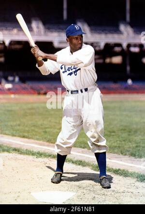 Jackie Robinson, US-amerikanischer Baseball-Legende Stockfoto