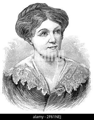 Harriet Martineau, Englischer Soziologe Stockfoto