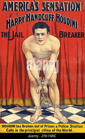 Harry Houdini, Jail Breaker, 1900 Stockfoto