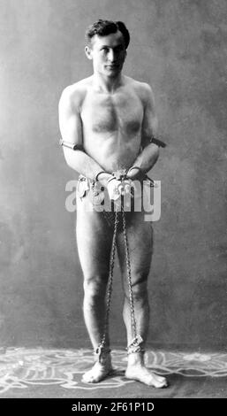 Harry Houdini, Ungarisch-Amerikanischer Stunt Performer Stockfoto