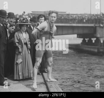 Harry Houdini, Ungarisch-Amerikanischer Stunt Performer Stockfoto