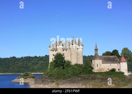 Chateau de Val, Auvergne, Frankreich Stockfoto