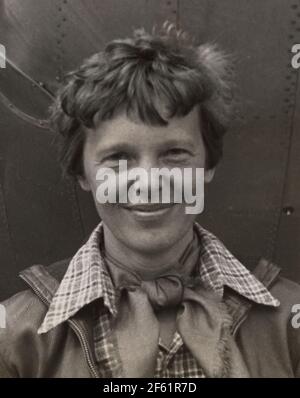 Amerikanische Fliegerin Amelia Earhart Stockfoto