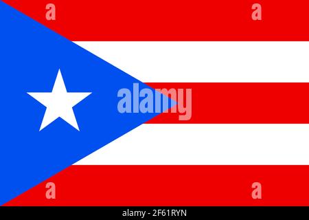 Puerto Rico, Flagge Stockfoto