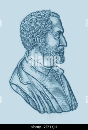 Gerolamo Cardano, Italienischer Polymath Stockfoto