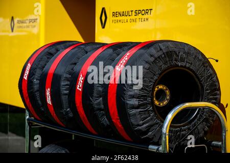 Pirelli Reifen Ambiente während der Formel 1 Meisterschaft 2017 in Melbourne, Australien Grand Prix, vom 23. Bis 26. März - Foto Florent Gooden / DPPI Stockfoto