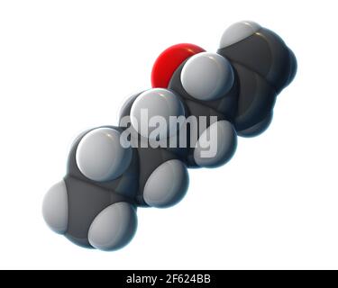 Octenol, Molekulares Modell Stockfoto