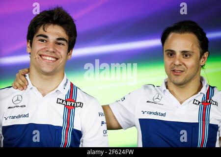 STROLL Lance (CAN) Williams F1 Mercedes FW40 und MASSA Felipe (BRA) Williams F1 Mercedes FW40 Ambiance Portrait während der Formel 1 Meisterschaft 2017 in Melbourne, Australien Grand Prix, vom 23. Bis 26. März - Foto Florent Gooden / DPPI Stockfoto