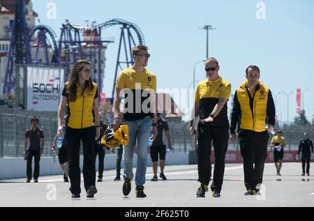 SIROTKIN Sergey (rus) Renault F1 RS17 Reservefahrer Renault Sport F1 Team Ambiance Portrait während der Formel 1 Weltmeisterschaft 2017, Grand Prix von Russland vom 27. Bis 30. April in Sotchi, Russland - Foto DPPI Stockfoto