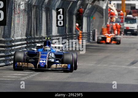 WEHRLEIN Pascal (ger) Reservefahrer Mercedes W08 Hybrid EQ Power+ Team Mercedes GP Aktion während der Formel 1 Weltmeisterschaft 2017, Grand Prix von Monaco ab 28th. Mai in Monte Carlo - Foto Frederic Le Floc'h / DPPI Stockfoto