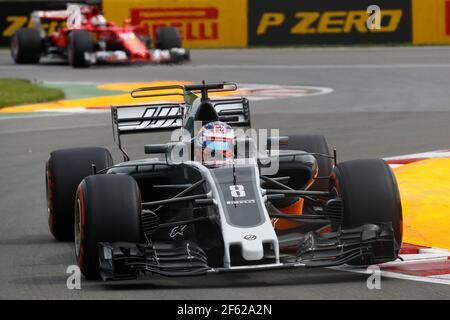 08 GROSJEAN Romain (Fra) Haas VF-17 Ferrari Haas F1 Team, Aktion während der Formel 1 Weltmeisterschaft 2017, Grand Prix von Kanada vom 9. Bis 11. Juni in Montreal - Foto DPPI Stockfoto