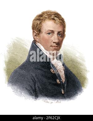 Humphry Davy, englischer Chemiker Stockfoto