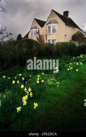 Das Herrenhaus in South Leigh in der Nähe von Oxford März 2001 Stockfoto