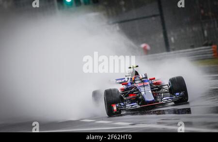 55 SAINZ Carlos (SPA) Toro Rosso STR12 Team Toro Rosso, Aktion während der Formel 1 FIA Weltmeisterschaft 2017, Italien Grand Prix, in Monza vom 1. Bis 3. September - Foto Francois Flamand / DPPI Stockfoto