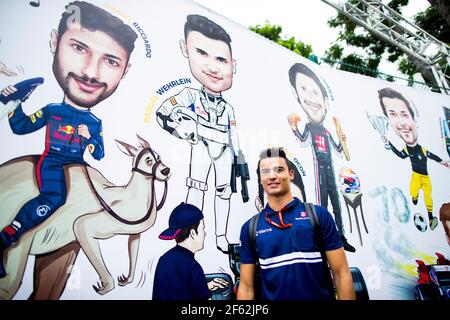 WEHRLEIN Pascal (ger) sauber F1 C36, Ambiance Portrait während der Formel 1 Weltmeisterschaft 2017, Singapur Grand Prix vom 14. Bis 17. September in Singapur - Foto DPPI Stockfoto