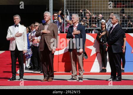 CLINTON Bill (usa) Ambiance Portrait CAREY Chase (usa) Chairman and CEO Formula One Group FOG, Ambiance Portrait während der Formel 1 Weltmeisterschaft 2017, United States of America Grand Prix vom 19. Bis 22. oktober in Austin, Texas, USA - Foto Francois Flamand / DPPI Stockfoto