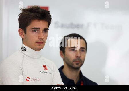 LECLERC Charles (Fra) Ferrari Reservefahrer, sauber F1 C36, und TODT Nicolas (Fra) Allroad Manager, Ambiance Portrait während 2017 Formel 1 FIA Weltmeisterschaft, Malaysia Grand Prix, in Sepang von September 28 bis Oktober 1 - Foto Florent Gooden / DPPI Stockfoto