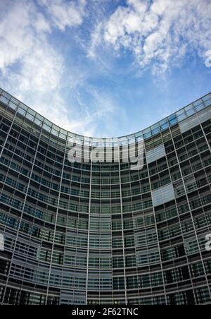 Ein Bild des Gebäudes Le Berlaymont (Brüssel). Stockfoto