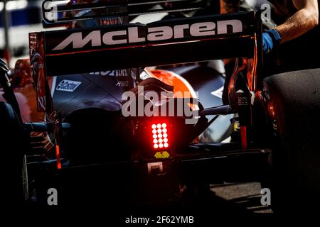 McLaren Honda MCL32, mechanisches Detail, Flügel und Licht lesen während der Formel-1-Weltmeisterschaft 2017, großer Preis von Mexiko vom 26. Bis 29. oktober in Mexiko - Foto Florent Gooden / DPPI Stockfoto