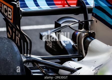 Williams F1 Mercedes FW40, mechanische Details, Heckflügel und Flügel während der Formel 1 Weltmeisterschaft 2017, großer Preis von Mexiko vom 26. Bis 29. oktober in Mexiko - Foto Florent Gooden / DPPI Stockfoto